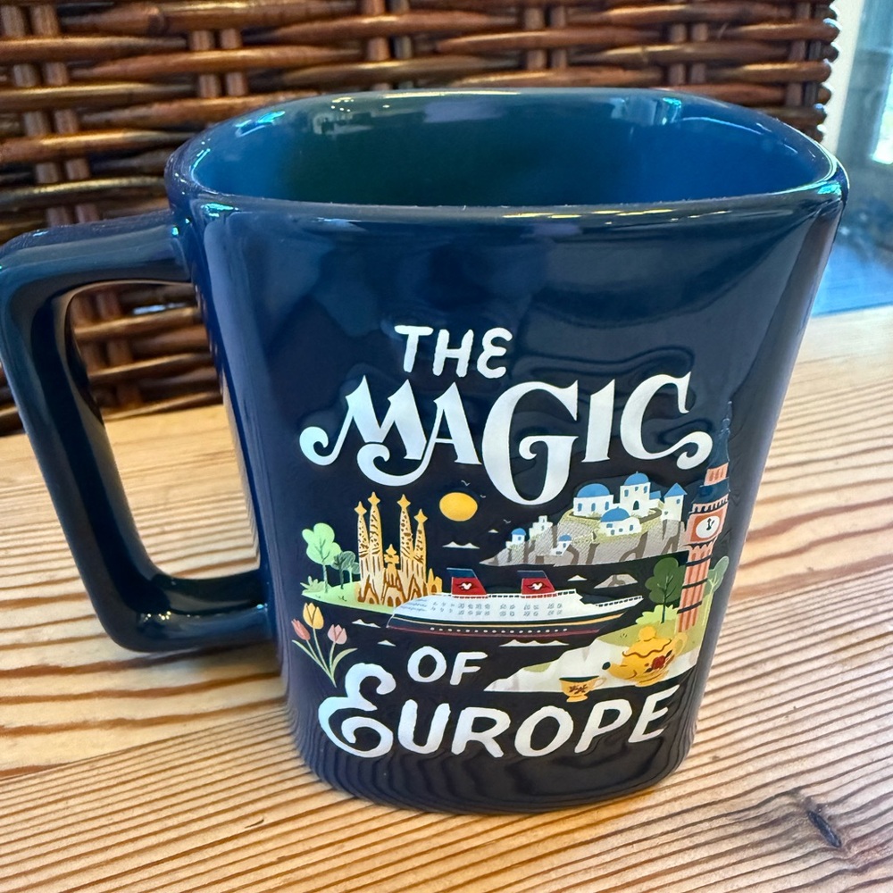 The Magic of Europe Disney Cruise Line Blue Mug